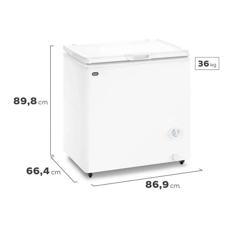 Freezer Horizontal Gafa Inverter 205 Lts FGHI200B Blanco - Imagen 4